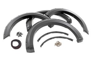 Ford F-150 Fender Flares - Rough Country - Pocket - Agate Black - '21-'23